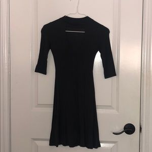 Cut out mid sleeve dress